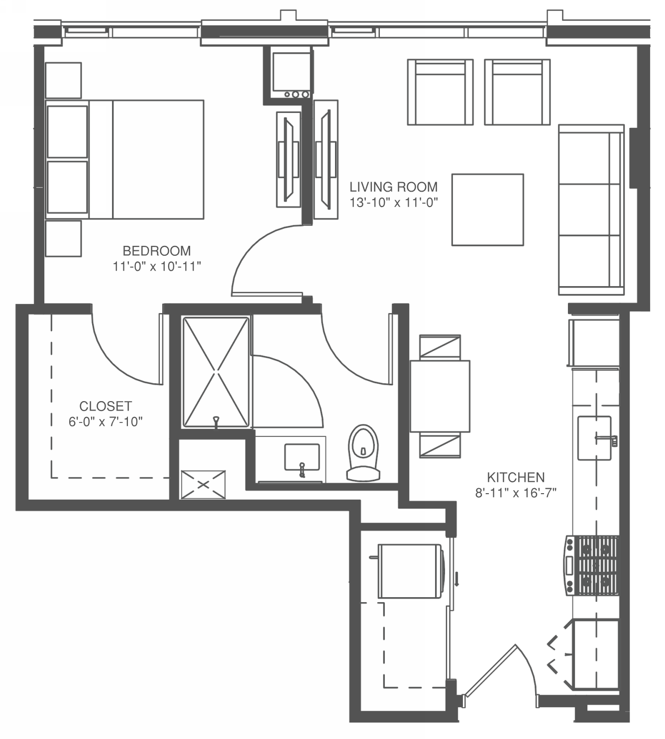 855 W. Madison St Studio-3 Beds Apartment for Rent - Photo Gallery 23